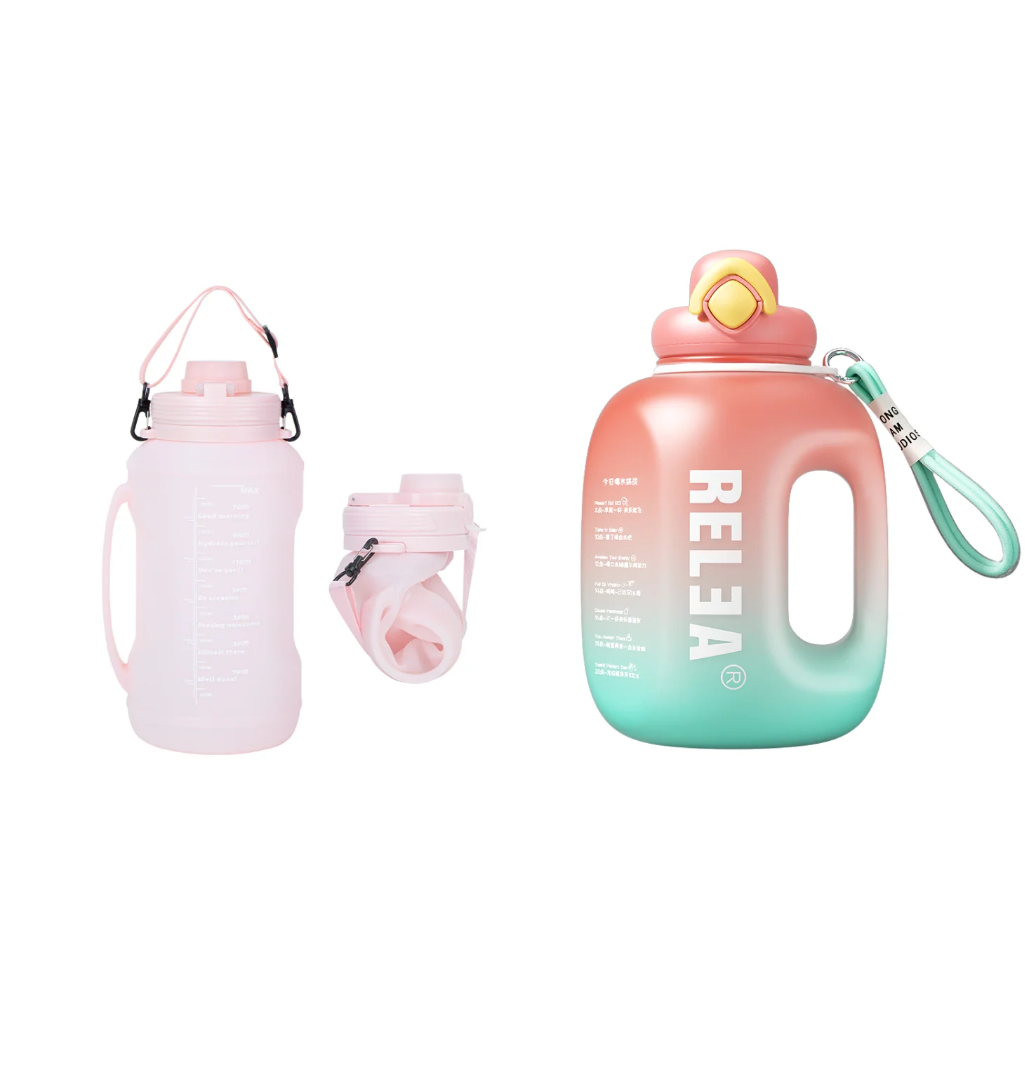 Collapsible Large Capacity Travel Water Bottle 67oz